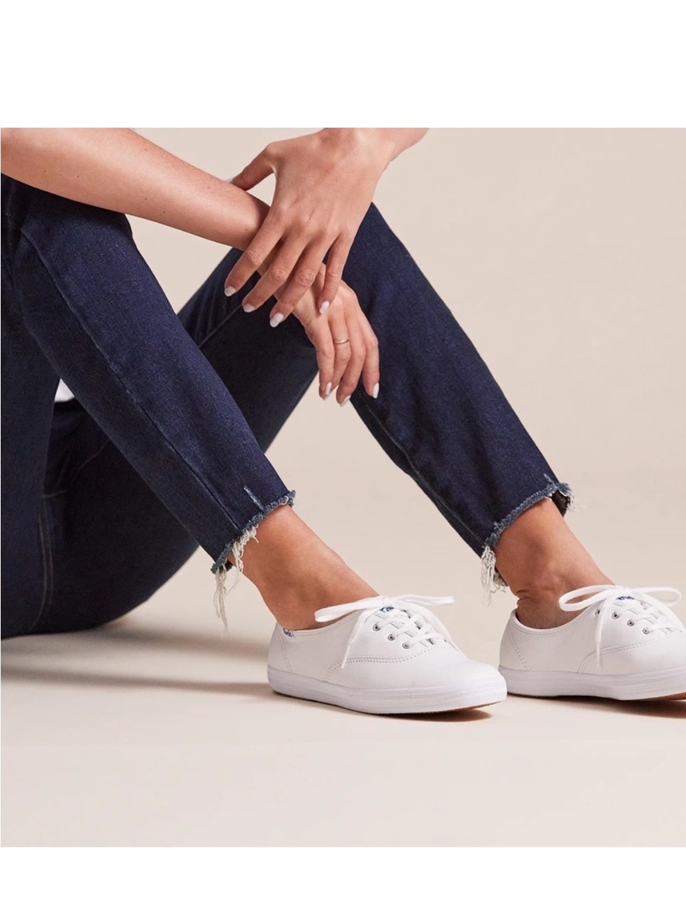 Keds Classic Low Top White Canvas Sneakers size 6